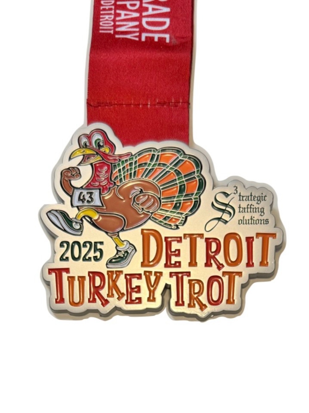 Turkey Trot Medal 3 for 15 SALE CLEARANCE 2025 Detroit